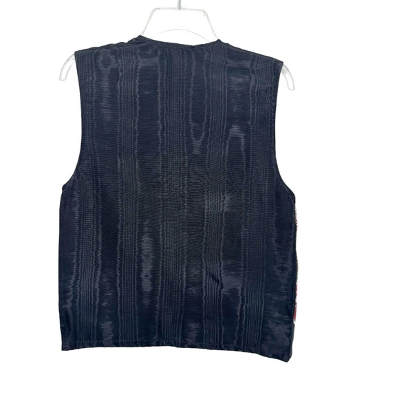 Vintage Coke Coca Cola Vest Unisex Adult M (Tag Missing) Black Red Tapestry - Picture 4 of 10